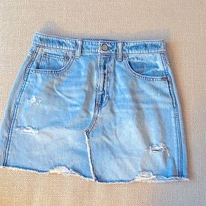 Light Wash Jean Skirt